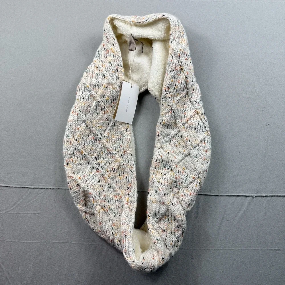 Look By M Chunky Cable Knit Infinity Scarf Womens One Size Multi Color
